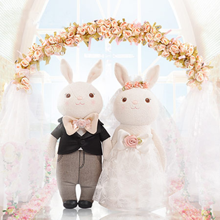 提拉米兔結婚情侶公仔