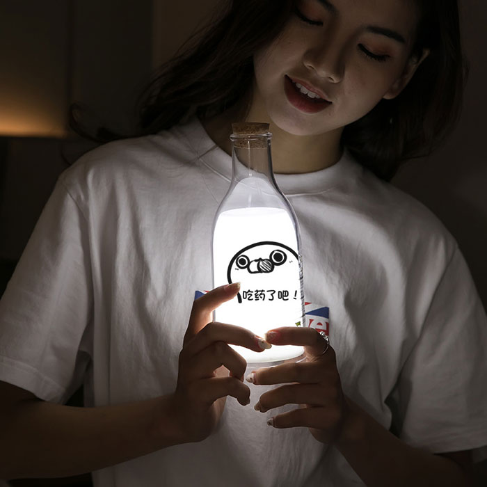 牛奶瓶伴睡小夜灯