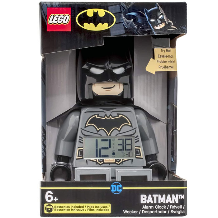 正品乐高创意闹钟蝙蝠侠超人黑武士电子时钟玩具男生儿童礼物