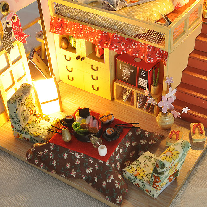 日式阁楼diy小屋手工拼装小房子模型男生女生生日圣诞节礼物