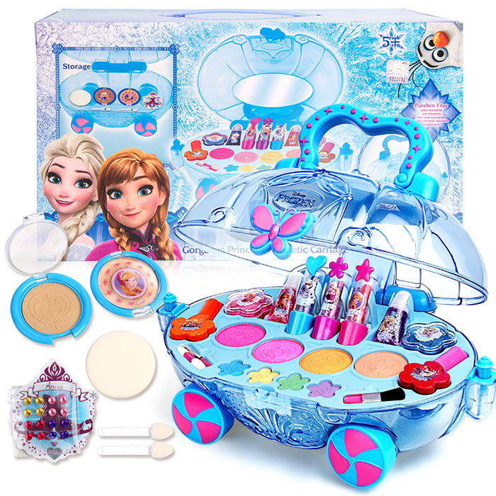 迪士尼儿童化妆品套装公主彩妆盒儿童女孩生日创意礼物