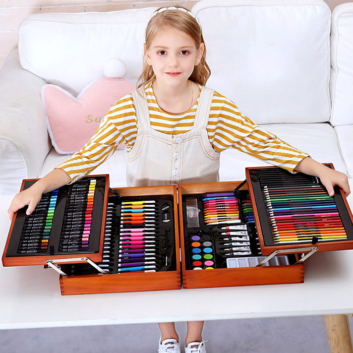 儿童超豪华水彩笔套装画笔幼儿彩色笔美术绘画套盒宝宝涂鸦蜡笔礼盒