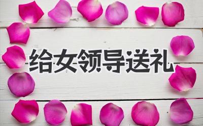 给女领导送礼