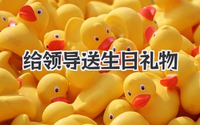 给领导送生日礼物