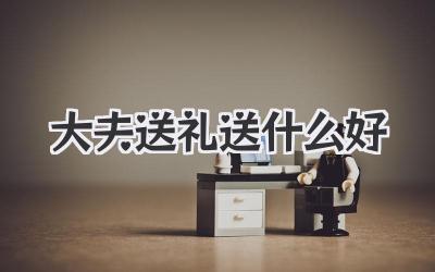 大夫送礼送什么好