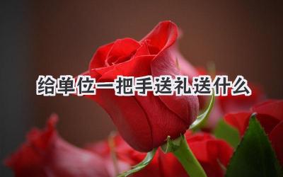 给单位一把手送礼送什么