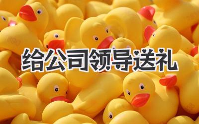 给公司领导送礼