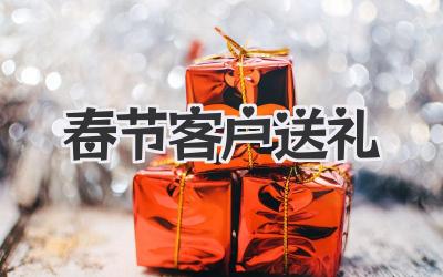 春节客户送礼