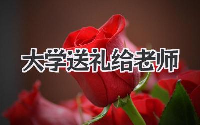大学送礼给老师