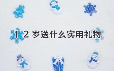 12岁送什么实用礼物