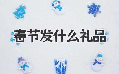 春节发什么礼品