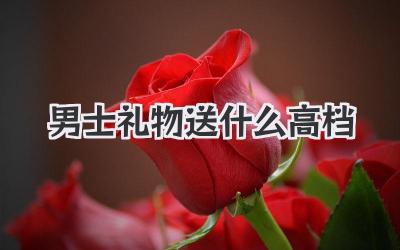 男士礼物送什么高档