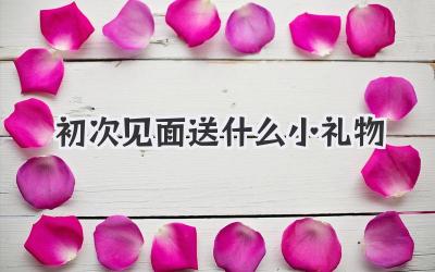 初次见面送什么小礼物