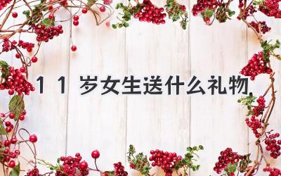 11岁女生送什么礼物