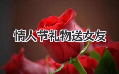 2024情人节礼物送女友