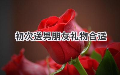 初次送男朋友礼物合适