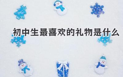 初中生最喜欢的礼物是什么