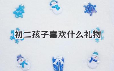 初二孩子喜欢什么礼物