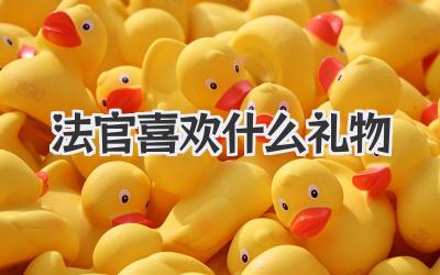 法官喜欢什么礼物