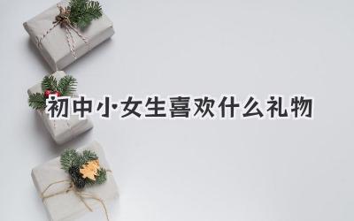 初中小女生喜欢什么礼物