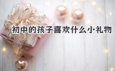 初中的孩子喜欢什么小礼物