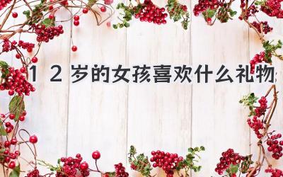 12岁的女孩喜欢什么礼物