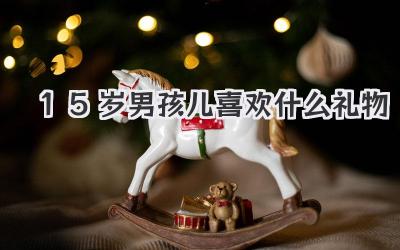 15岁男孩儿喜欢什么礼物