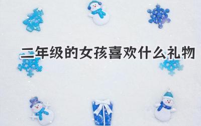 二年级的女孩喜欢什么礼物