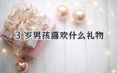 3岁男孩喜欢什么礼物