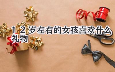 12岁左右的女孩喜欢什么礼物