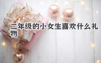 二年级的小女生喜欢什么礼物