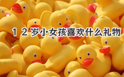 12岁小女孩喜欢什么礼物