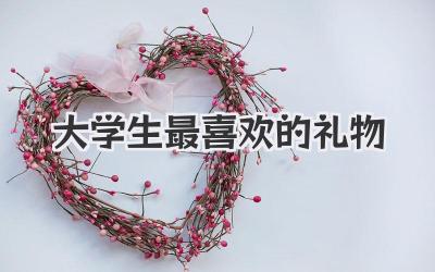 大学生最喜欢的礼物
