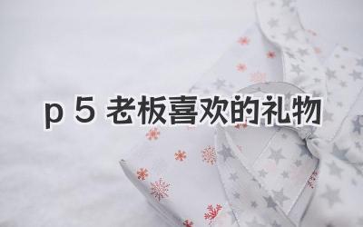 p5老板喜欢的礼物