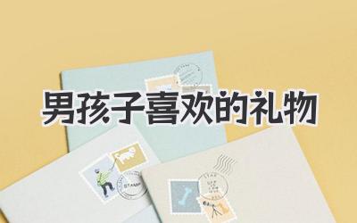 男孩子喜欢的礼物