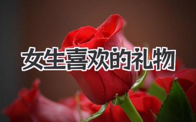 女生 喜欢的礼物