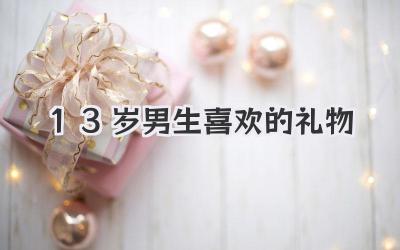 13岁男生喜欢的礼物