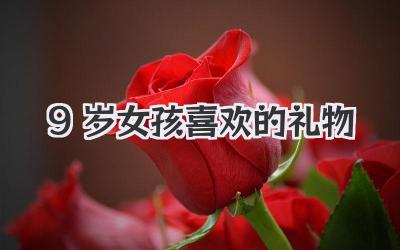 9岁女孩喜欢的礼物