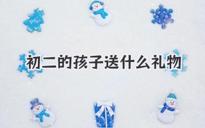 初二的孩子送什么礼物