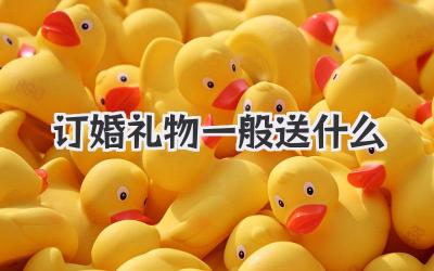 订婚礼物一般送什么