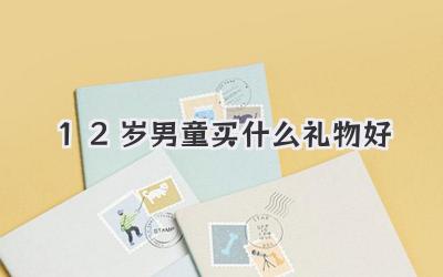 12岁男童买什么礼物好