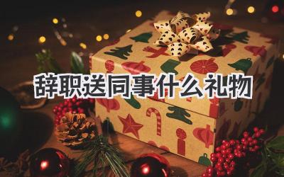 辞职送同事什么礼物