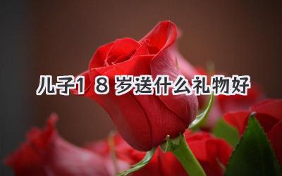儿子18岁送什么礼物好