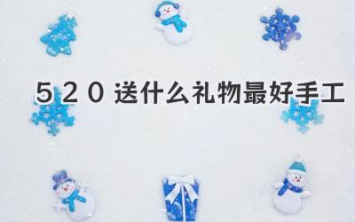 520送什么礼物最好手工