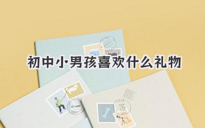初中小男孩喜欢什么礼物
