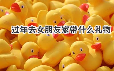 过年去女朋友家带什么礼物