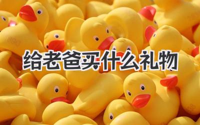 给老爸买什么礼物