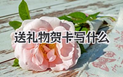 送礼物贺卡写什么