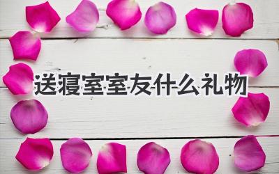 送寝室室友什么礼物