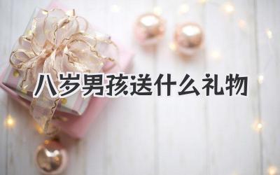 八岁男孩送什么礼物